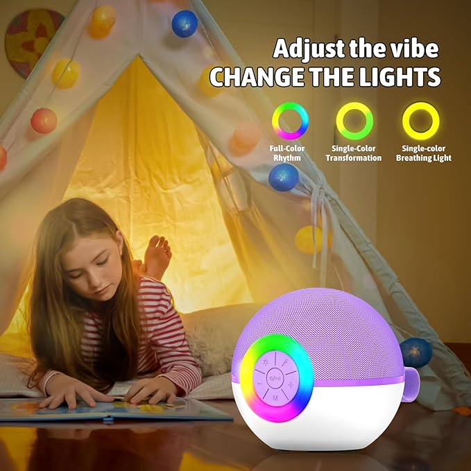 Karaoke Microphone Machine Toys for Kids Adults, Mini Portable Bluetooth Speaker with 2 Wireless Mics, Christmas Birthday Gifts for Boys Girls Ages 3 4 5 6 7 8 9 10 11 12+ Year (Purple)-CubbioJoy