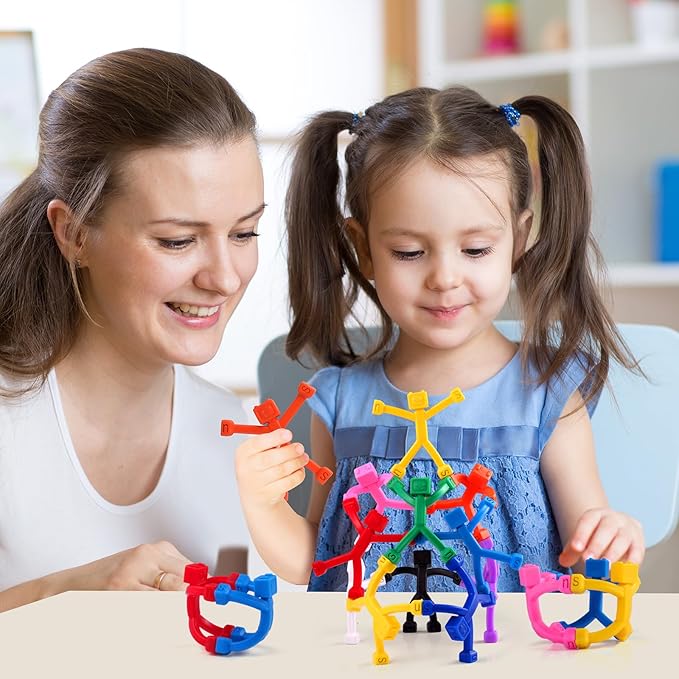 24 PCS Magnetic Travel Toys for Kids, Creative, Portable and Educational, Magnetic-People-Magnet-Men: Cute Robot & Funny Magnets, Small Fidget Toys for Classroom Prizes, Easter Egg Stuffers, Office-CubbioJoy