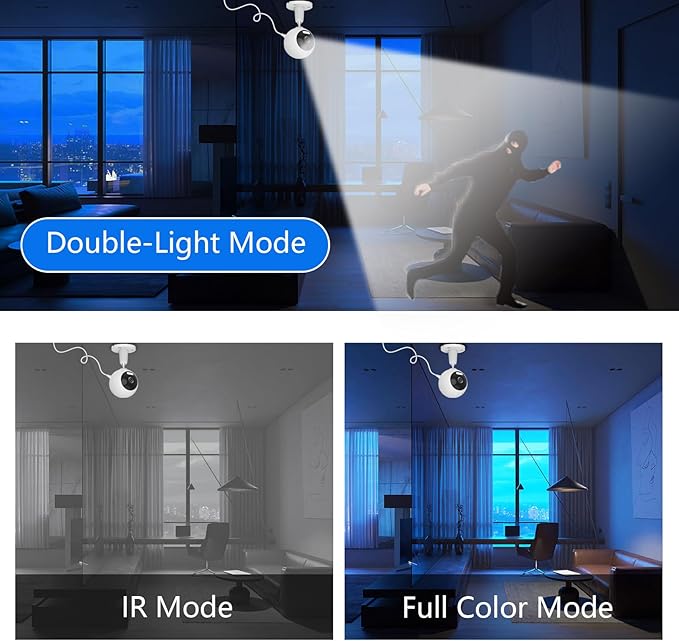 5G/2.4G Outdoor/Indoor Security Camera,1080P Baby/Elder/Dog/Pet Camera with Phone App, WiFi Baby Monitor, Motion Detection, Alarm Siren, Night Vision, IP66 Waterproof, Two-Way Talk, SD/Cloud-CubbioJoy