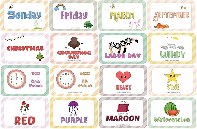 Creanoso US Schools and Learning Flash Cards Series (2-Deck)-CubbioJoy