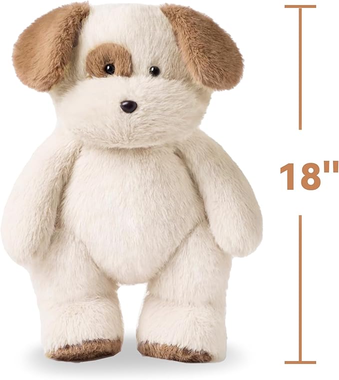 iPlay, iLearn Dog Stuffed Animal, Soft Plush Baby Toy, Infant 18" Big Cute Fluffy Puppy Toy, Ultra Soft Nursery Bedtime Huggable Birthday Gifts for Toddlers Girls Boys Kids Age 0 and up-CubbioJoy