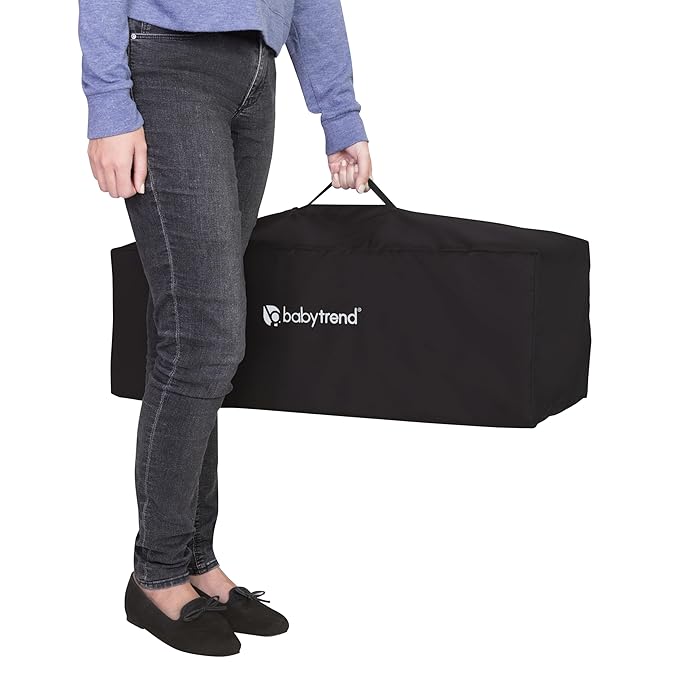 Baby Trend Nursery Den Playard with Snooze Pod and Flip Over Changer, Hidden Jungle Trio-CubbioJoy