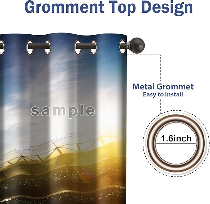 Jekeno Game Controller Blackout Curtains for Kids Boys Teens Bedroom Colorful Gamer Gaming Gamepad Decor for Home Living Room Darkening Grommet Window Drapes 2 Panel Set, 42"x63"-CubbioJoy