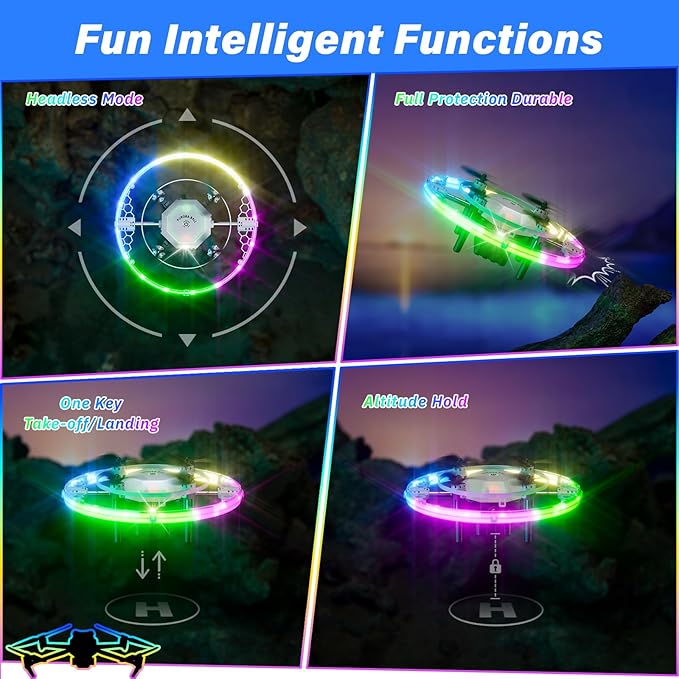 Drones for Kids, 2025 Mini RC Drone Quadcopter with 360 Degree Flip, 90 Degree Surround Flight, 8, 9, 10, 11, 12 Years Old Boys and Girls Ideal Gift Toys-CubbioJoy