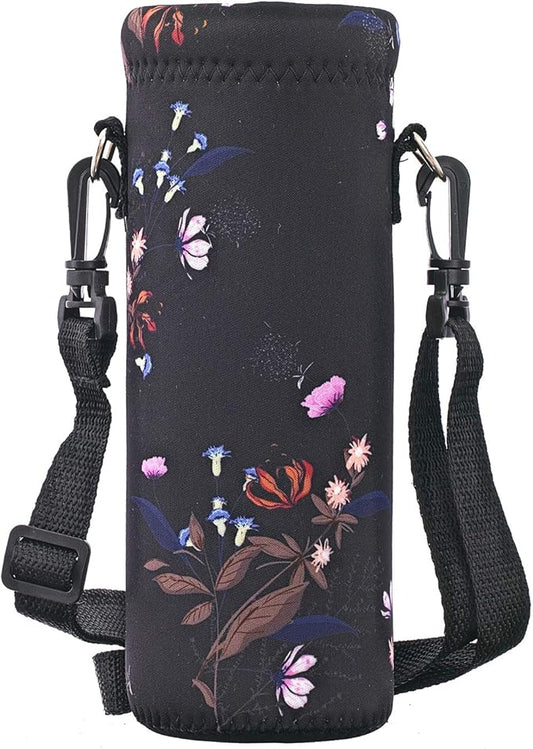 AUPET Water Bottle Bag Carrier,24oz/32oz Insulated Neoprene bottle Sling Holder Case Pouch Cover for 1000ML/750ML Bottles with Shoulder Strap for walking-CubbioJoy