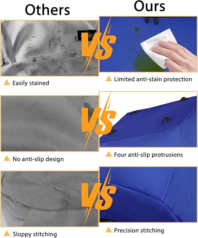 Car Seat Travel Bag for Airplane, Infant Seat Carrier with Shoulder Strap, Padded Backpack with Reflective Stripes, Blue-CubbioJoy