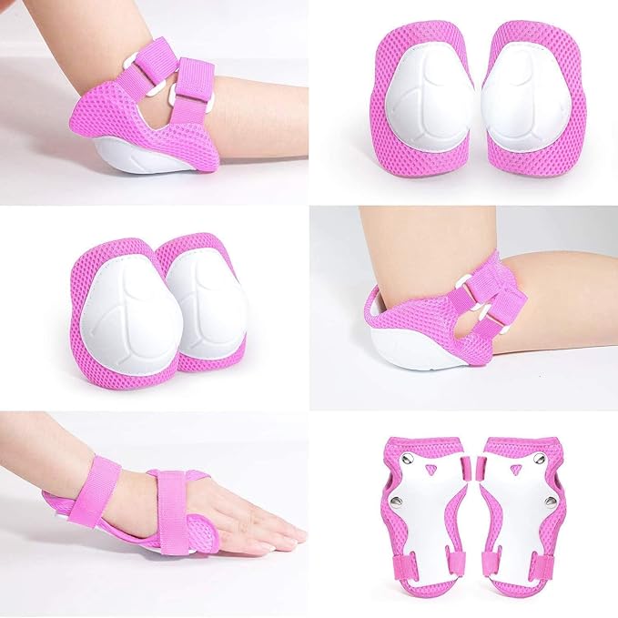 Adjustable Helmet for Ages 3-16 Kids Toddler Boys Girls Youth,Protective Gear with Elbow Knee Wrist Pads for Multi-Sports Skateboarding Bike Riding Scooter Inline skatings Longboard Roller Skate-CubbioJoy