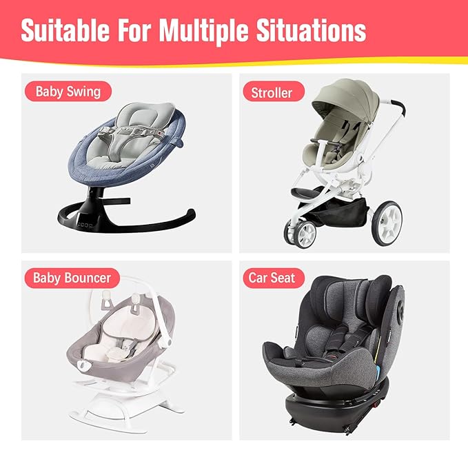 KAKIBLIN Baby Neck Pillow, Upgraded Baby Support Pillow,Baby Neck Support Pillow for Carseat, Newborn Neck Support for Car Seat,Pushchair,Travel (Flower)-CubbioJoy