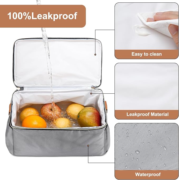 Breastmilk Cooler Bag with 6 Ice Pack, Wearable Breast Pump Bag Compatible with Willow, Elvie, Medela & Momcozy M5/S12 Pro Pumps & Accessories for Work, Travel and Family Use Grey-CubbioJoy