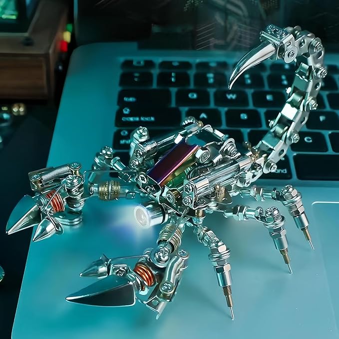 Adult 3D Metal Puzzle, Punk Scorpion Metal Model Set, 3D Puzzle Mechanical Insect Building Blocks, Fun DIY Assembly,high-end Men's Gifts.-CubbioJoy