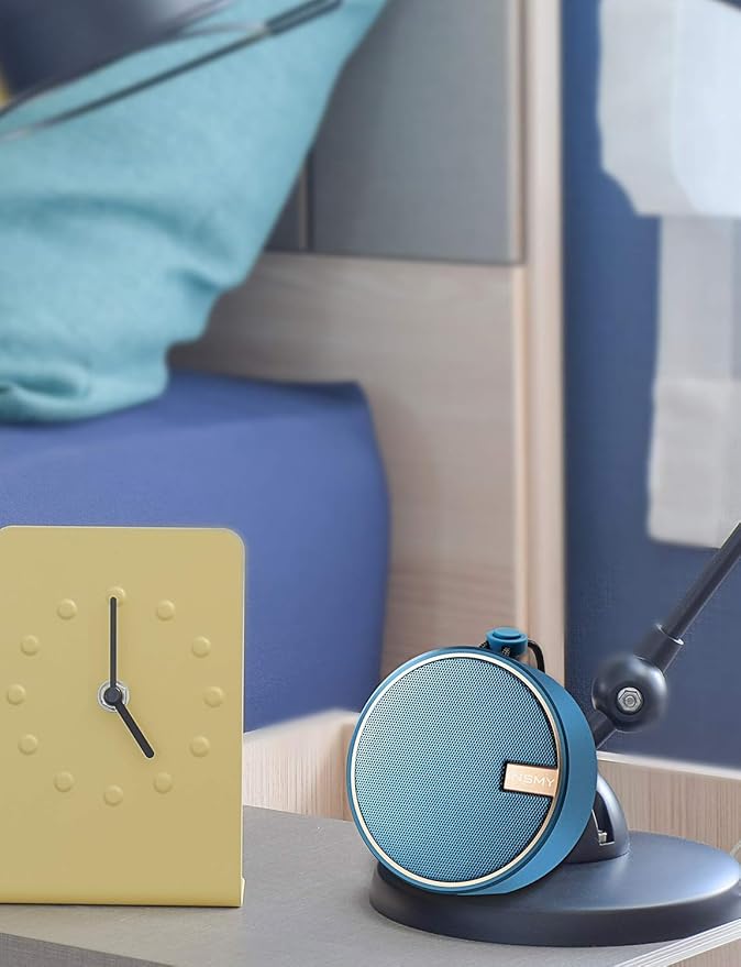 INSMY C12 IPX7 Waterproof Shower Bluetooth Speaker, Portable Small Speaker, Speakers Bluetooth Wireless Loud Clear Sound Support TF CSuard ction Cup for Outdoor Kayak Canoe Beach Gift (Navy)-CubbioJoy