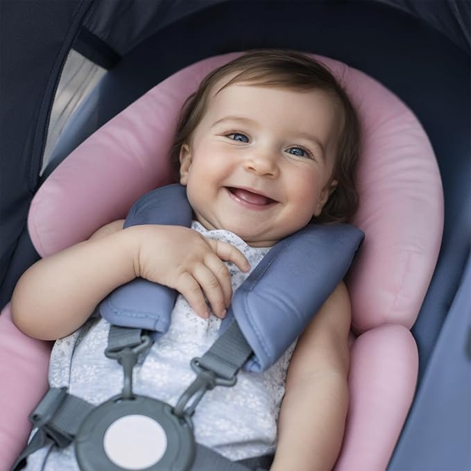 COOLBEBE Upgraded 3-in-1 Babybody Support for Newborn Infant Toddler - Extra Soft Car Seat Insert Cushion Pad, Perfect for Carseats, Strollers, Swings, Pink-CubbioJoy