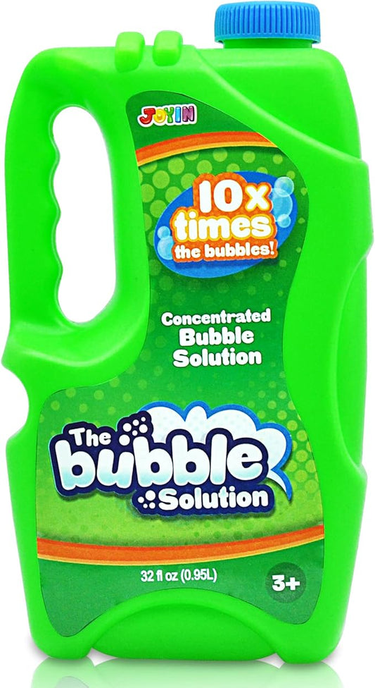 JOYIN 32 oz Concentrated Bubble Solution (Green) for Kids, Boys and Girls Summer Game, Party Favors, Summer Outdoor Fun, Pretend-Play Toys, Educational Toys, and School Classroom Prizes-CubbioJoy
