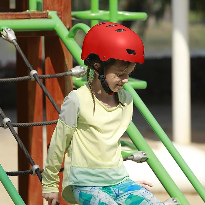 Bike Skateboard Helmet, Adjustable and Multi-Sport for Skate Scooter, 3 Sizes for Adult Youth Kids Toddler-CubbioJoy