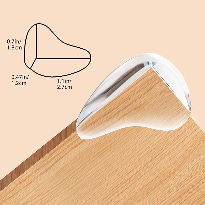 Baby Corner Protector Corner Protector Baby Furniture Corner Protection Transparent Cover Sharp Furniture and Table Top Edges with Adhesive 10 Pack-CubbioJoy