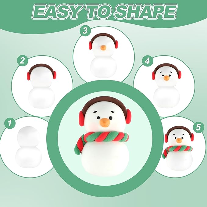 Air Dry Clay 66 Colors, Modeling Clay for Kids, Model Magic Clay, DIY Molding Clay Kit with Sculpting Tools, Soft & Ultra Light, Art and Crafts for Boys and Girls 3-12 Years Old.-CubbioJoy