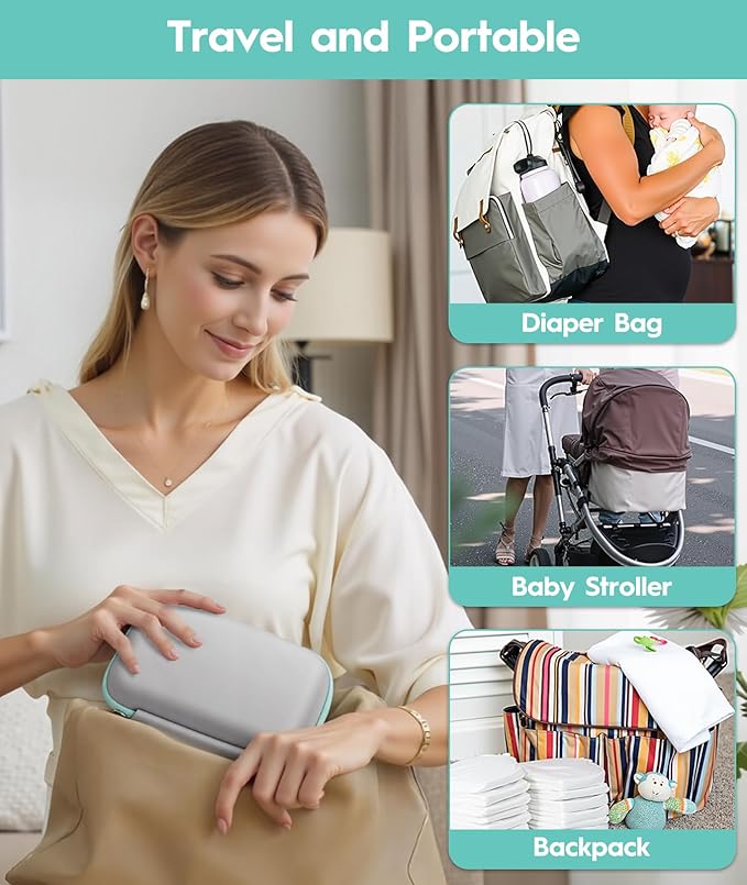 Baby Healthcare and Grooming Kit, Safety Newborn Nursery Baby Care Kit, with Hair Brush Comb, Nail Clipper, Thermometer, Pacifier Clip, Baby Registry Search, Baby Girl Boy Newborn Essentials-CubbioJoy