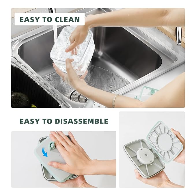 Baby Milk Powder Container - 2300ml Air Tight Formula Dispenser with Spoon and Scraper, BPA-Free, Clear, 28OZ, 1.76LB, 800g-CubbioJoy