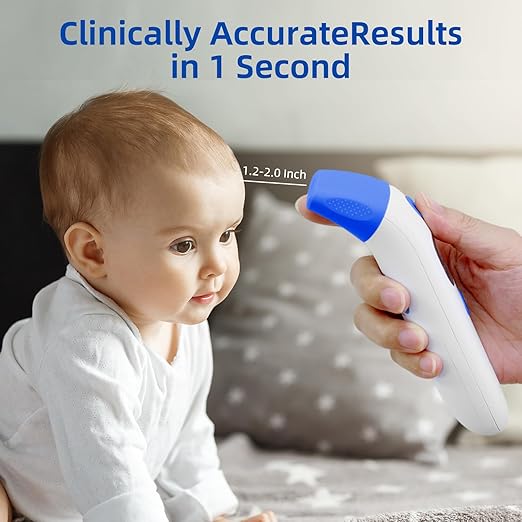Berrcom 3 in 1 Forehead and Ear Thermometer Indoors Non-Contact Backlight Body Object Temperature Checking Sensor Touchless Digital Thermometer with Fever Alert-CubbioJoy