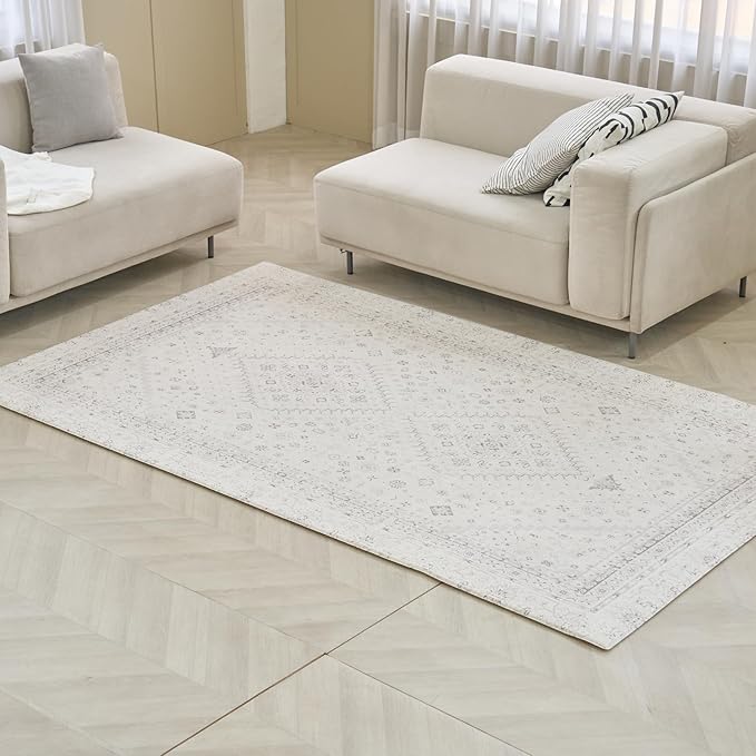 Baby Care Soft Rug (Prestige, Ikat - Persia) 98'' x 59'' Original One-Piece Reversible Rollable Waterproof Play Mat for Infants, Babies, Toddler, and Kids-CubbioJoy