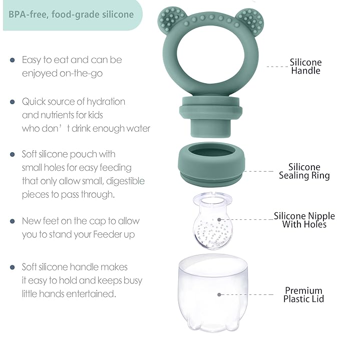 Baby Food Freezer Tray and Teething Popsicle Molds – The Perfect Solution for Your Little One's Teething and Feeding Needs-CubbioJoy