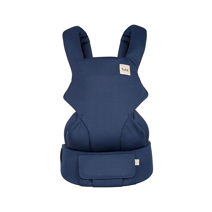Baby Tula Explore Carriers - Breathable Baby Carrier Newborn to Toddler - Adjustable Toddler Carrier - Multiple Ergonomic Positions Front and Back - Ergonomic Fit for 7-45 lb - Mesh, Indigo-CubbioJoy