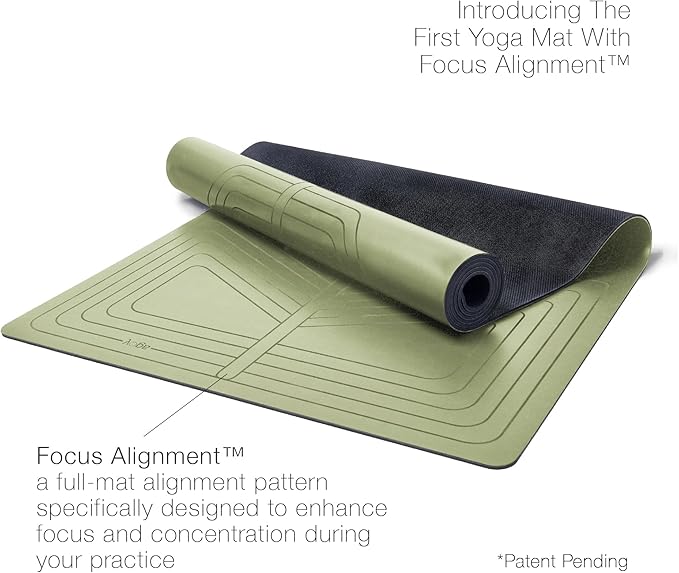 agoy Pro+ Warrior - Premium Non-Slip Yoga Mat – Eco-Conscious Design - PU Mat With Wet/Dry Grip+ - Focus Alignment - Lazer-Etched Technology - A Portable Standard Size Mat for All Styles of Yoga-CubbioJoy