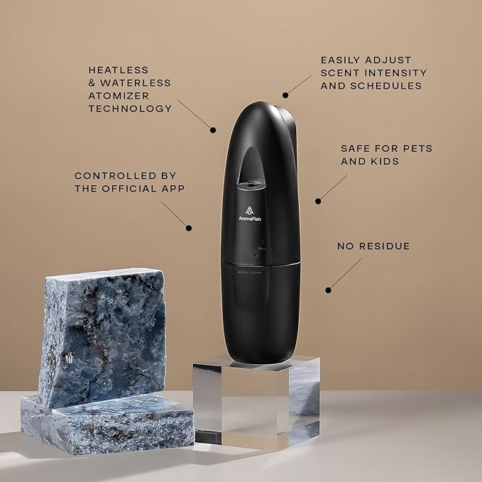 AromaPlan Authentic 2025 Upgraded Plug in Waterless Diffuser (2 Fragrances Included) -Cold Air & Nanotechnology Diffusers for Home & Office- Silent Wall Diffuser Plug in (1 Device +2 Scents)-CubbioJoy