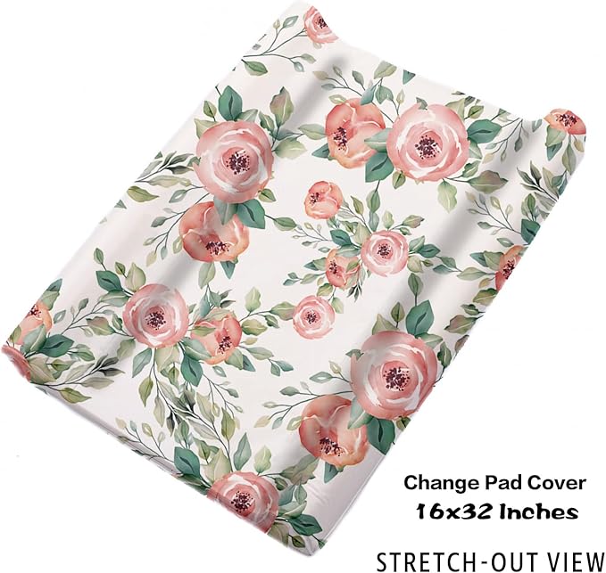 Custom Nursery Crib Bedding Set: Personalized Name 4 Piece Sika Deer & Fox Pattern Baby Crib Sets for Girls - Toddler Double Layer Blanket Set, Comfortable Crib Bed Sheets for Baby Toddlers-CubbioJoy