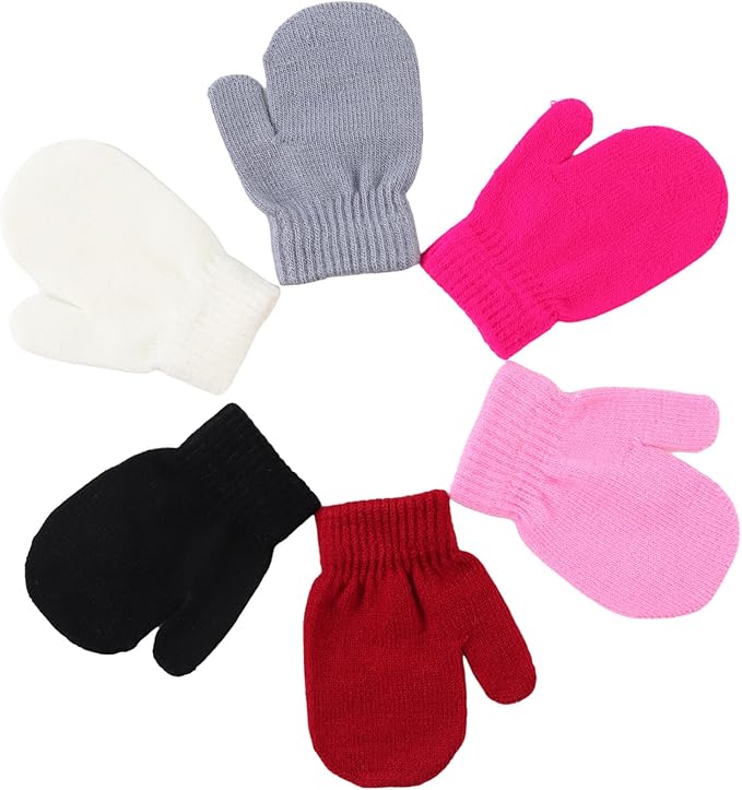 Baby Winter Mittens Toddler Stretch Knit Gloves Magic Warm Glove for Baby Boys Girls-CubbioJoy
