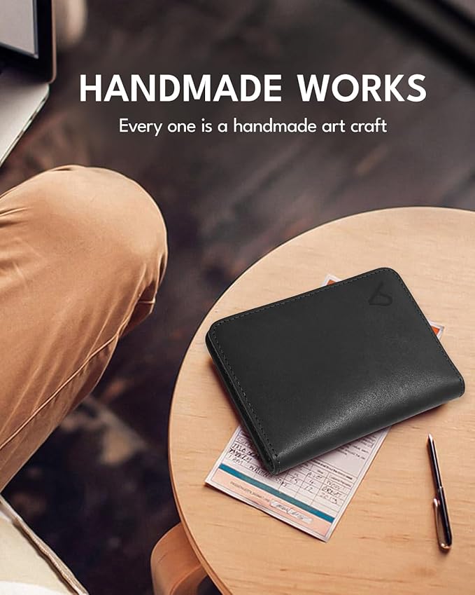 ALLIVE Passport Holder for Travel, Genuine Leather Passport Holder Women Men,Passport Cover Wallet,Travel Must Haves Airport Essentials Travel Gifts Black-CubbioJoy