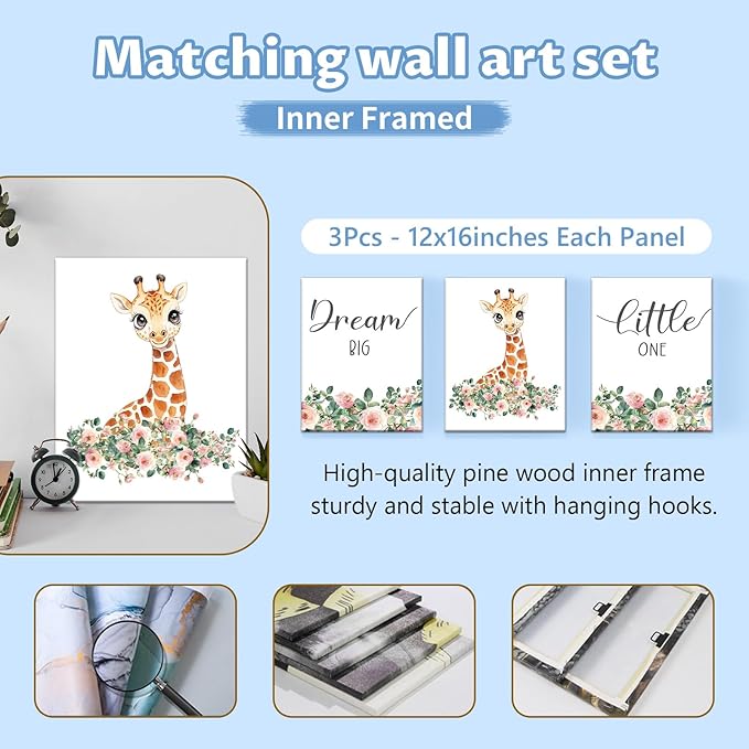 Custom 5-Piece Baby Crib Bedding Set, Personalized Name for Kid Toddler, Animal Nursery for Boy Girl, Double Layer, Customized Gift for Infant-CubbioJoy