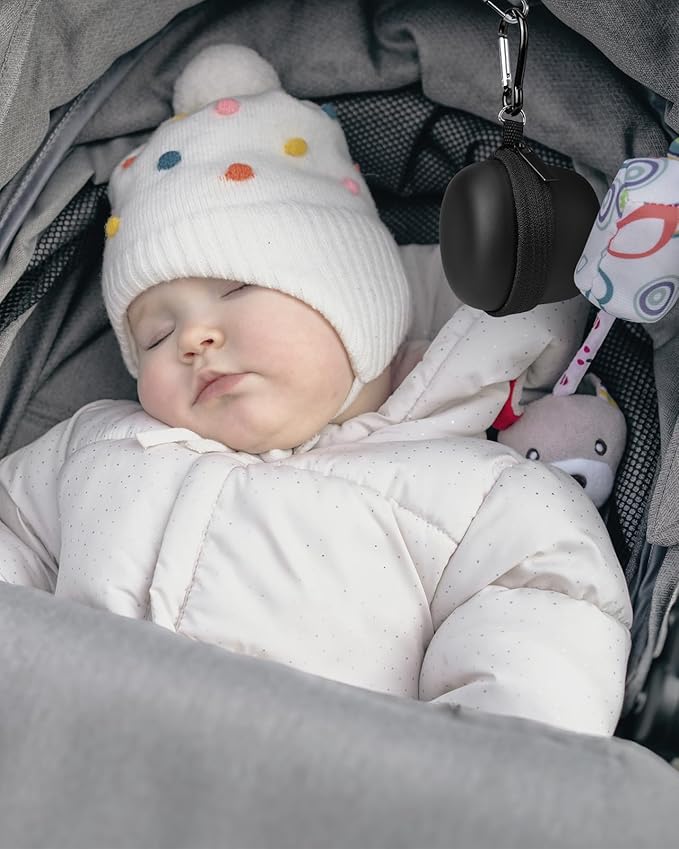 Carrying Case for Babelio White Noise Machine, Mini Sound Machine Protective Compact Traveling Storage Bag, Scratches Shockproof Waterproof (Only Case) (Black, S)-CubbioJoy