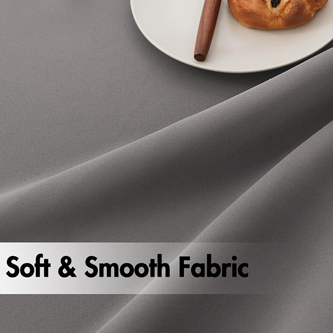 ANRODUO Back Tab Blackout Curtains for Bedroom Living Room, Rod Pocket Pinch Pleated Thermal Insulated Room Darkening Curtains 72 Inches Long 2 Panels, Grey, 42 x 72 Inch-CubbioJoy