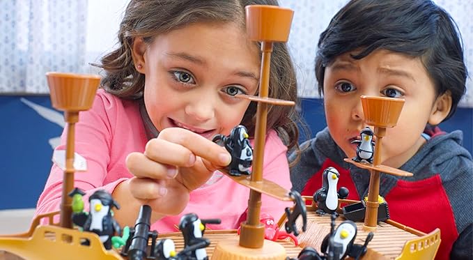 Don’t Rock the Boat Board Game - Kids Games, Family Games for Kids and Adults, Board Games for Family Night, Multi-Player Board Games, Builds Hand & Eye Coordination, Balancing Toy, Ages 5+-CubbioJoy