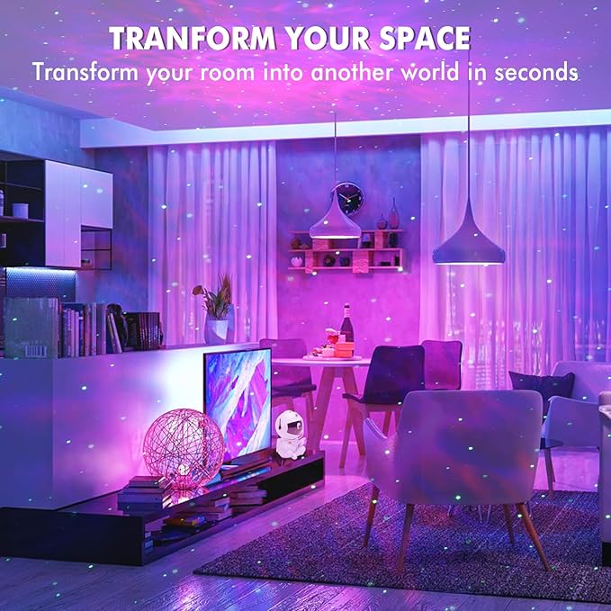 Astronaut Star Projector, Kids Night Light, Nebula Projector Light. Galaxy Bedroom Projector, Adult Playroom/Home Theater/Ceiling/Room Decoration-CubbioJoy