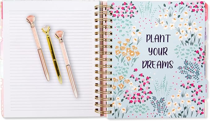 2025-2026 Monthly Large Planner- Daily, Weekly & Monthly Organizer with 3 Pens & Stickers - Organized Chaos Pink, January 2025 to June 2026, Stylish & Durable-CubbioJoy
