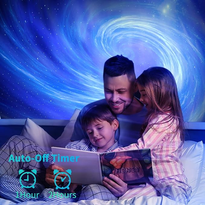 AIRIVO Star Projector, Galaxy Light Projector, Night Light Projector & Music Speaker & White Noise, Sound Machine Projector for Kids Adults, Bedroom, Room Decor, Party, Ceiling-CubbioJoy