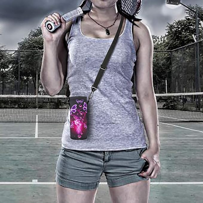 AUPET Water Bottle Bag Carrier,24oz/32oz Insulated Neoprene bottle Sling Holder Case Pouch Cover for 1000ML/750ML Bottles with Shoulder Strap for walking-CubbioJoy