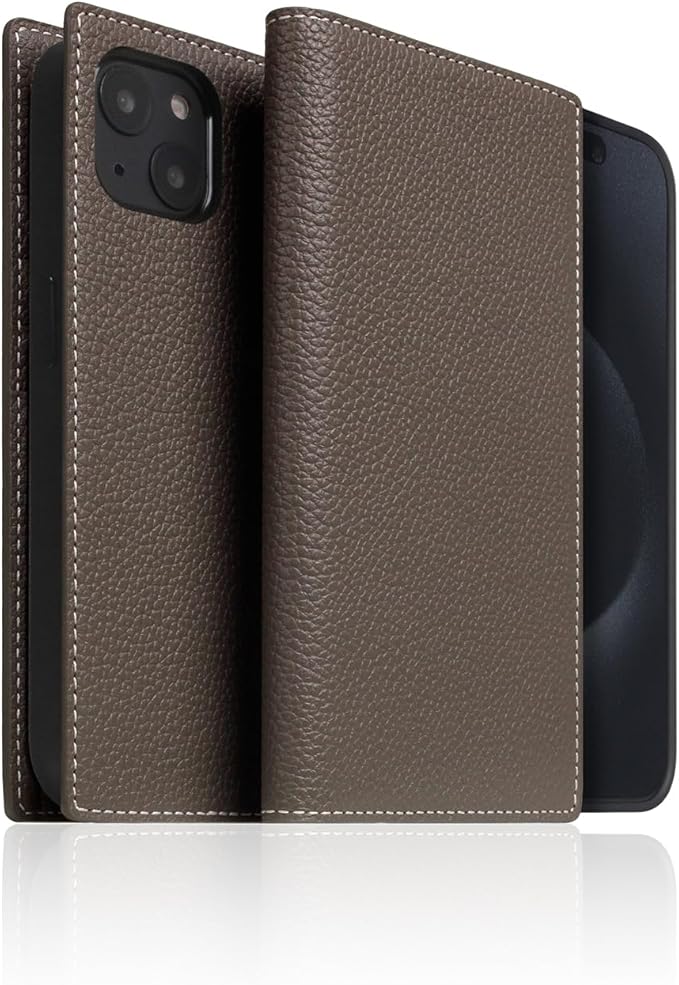D8 Full Grain Leather Wallet Case for iPhone 15 Plus - [2-in-1] Handcrafted Detachable Diary Style with Magnetic MagSafe Back Cover, Gift Box Included (Etoffe Cream)-CubbioJoy