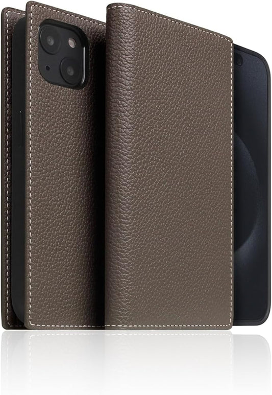 D8 Full Grain Leather Wallet Case for iPhone 15 Plus - [2-in-1] Handcrafted Detachable Diary Style with Magnetic MagSafe Back Cover, Gift Box Included (Etoffe Cream)-CubbioJoy