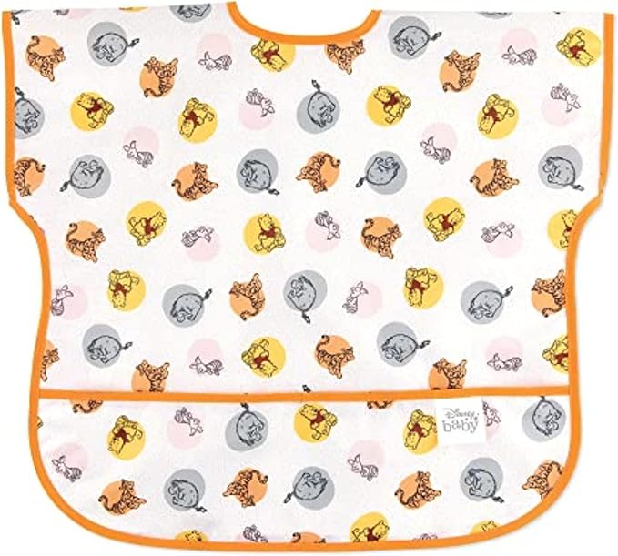 Bumkins Bibs - Toddler Bibs, Waterproof, Large for 1-3 Years, Short Sleeve-CubbioJoy