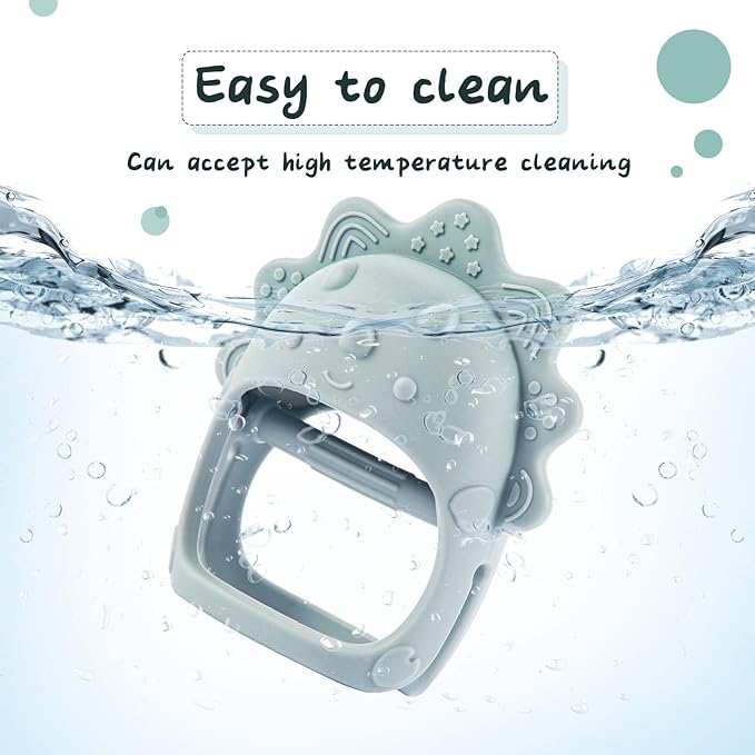 Baby Teething Toys, Teething Toys, Teethers for Babies 3-6 Months, Baby Chew Toys, BPA Free Teether Mitten with Soft Texture for Sensory Exploration and Itching Teething Relief-CubbioJoy