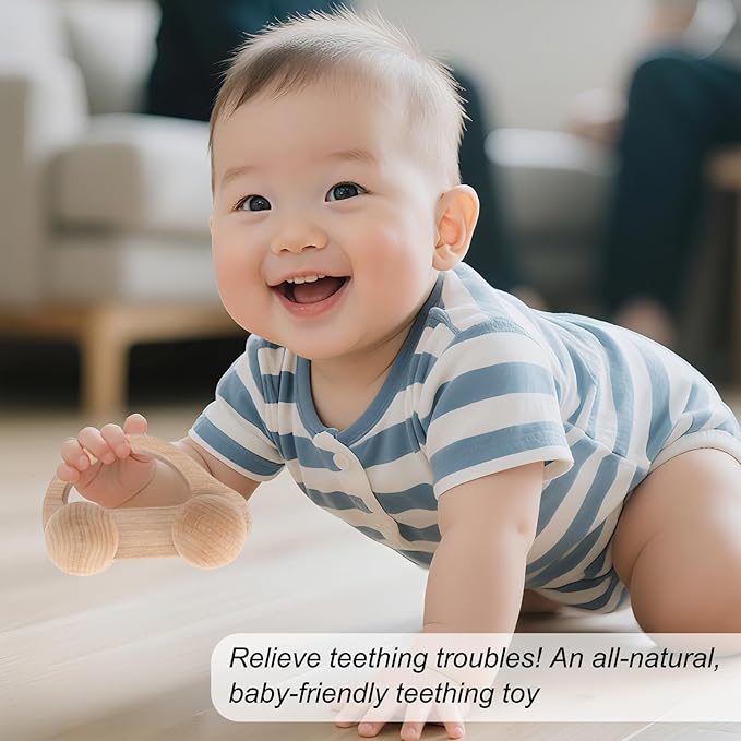 BOXOB Wooden Toys Cars, VehicleToy for Fine Motor Skill Development Wood Baby Push Race Car for Kids Toddlers Baby Boy Girl Birthday Nursery Decor Gift (Color 1)-CubbioJoy