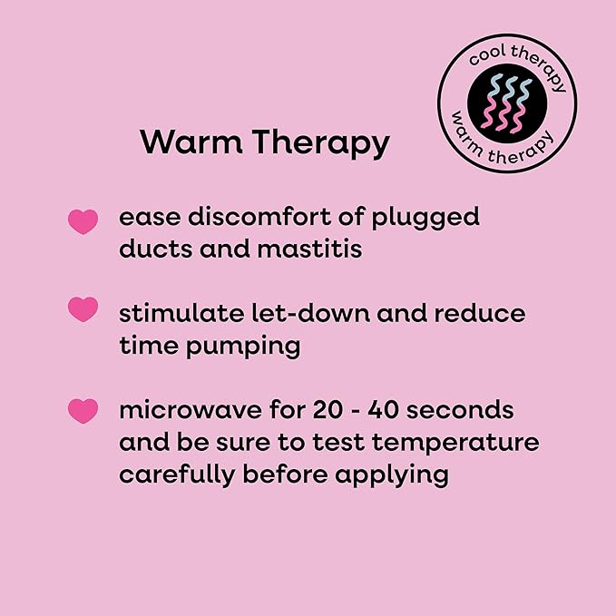 Bamboobies Soothing Nursing Pillows, Daytime Nursing Pads - Reusable, Hot Cold Compress for Breastfeeding- Discreet Leak-Proof Washable Pads for Breastfeeding - 2 Compress Pads, 2 Nursing Pads-CubbioJoy