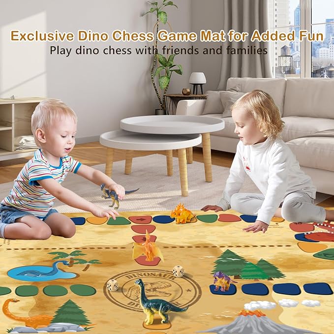 Dino Fossil Eggs Dinosaur Toys - 12 Dinosaur Eggs Dig Excavation Kit w Play Mat for Kids Ages 5-7 Easter Basket Essentials STEM Toy Christmas Birthday Gift for Boys Girls 3 4 5 6 7 8 + 8-13 Years Old-CubbioJoy