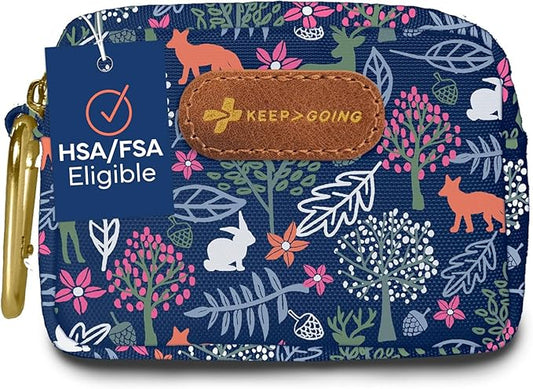 KeepGoing Small Travel First Aid Kit Kids – 60 Pc. Mini First Aid Kit for Purse, Diaper Bag, & Backpack with Latex-Free Bandages – 4 Oz., & 4.5 x 3.5 x 2 in, TSA-Approved-CubbioJoy