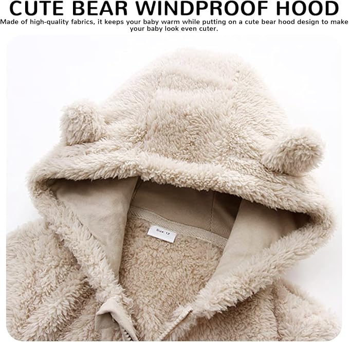 Baby Boy Girl Snowsuit Winter Warm Clothes Coat Infant Jumpsuit Toddler Outfit-CubbioJoy