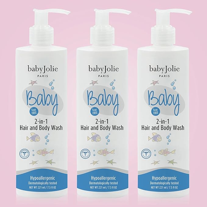 Baby Jolie Baby Body Wash, Kids Hair and Body Wash for Babies & Newborn 2-in-1, Shampoo + Soap | 7.5oz | 221ml (3)-CubbioJoy