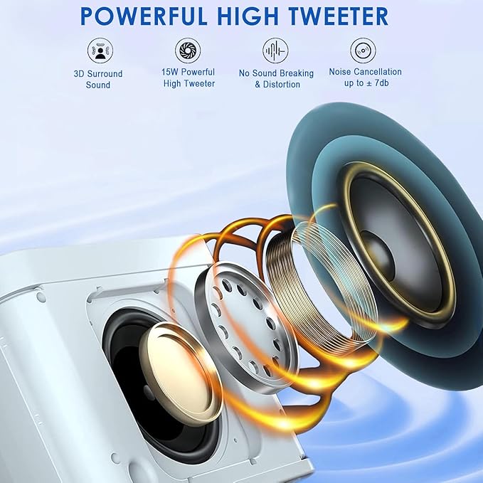 Karaoke Machine for Kids Adults - Portable Bluetooth Speaker with 2 Wireless Microphones, Singing Machine for Party, Birthday Gifts for Girls Boys Ages 4, 5, 6, 7, 8, 9, 10, 11, 12+ Years Old-CubbioJoy